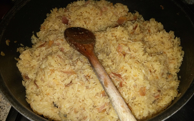 Risotto au jambon cru