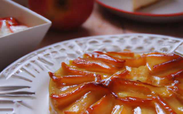 Tarte tatin au cottage cheese