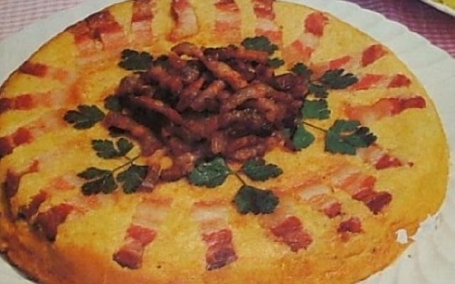 Parmentier de pommes de terre lardé