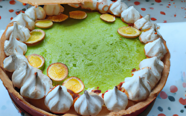 Tarte au citron vert meringuée