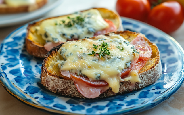 Tartine à la fourme d'Ambert