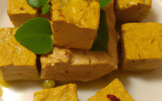 Cube de thon au curry