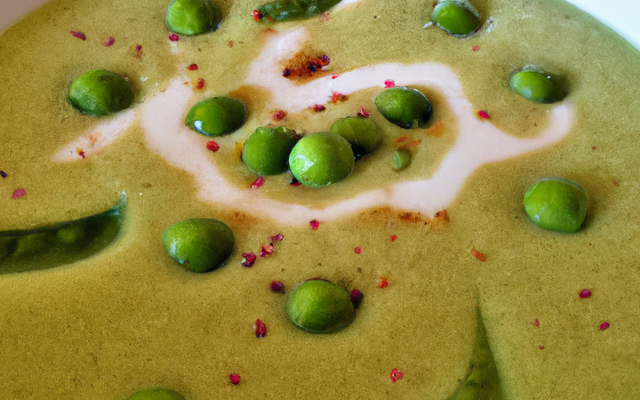 Velouté de pois cassés à la Tome des Bauges