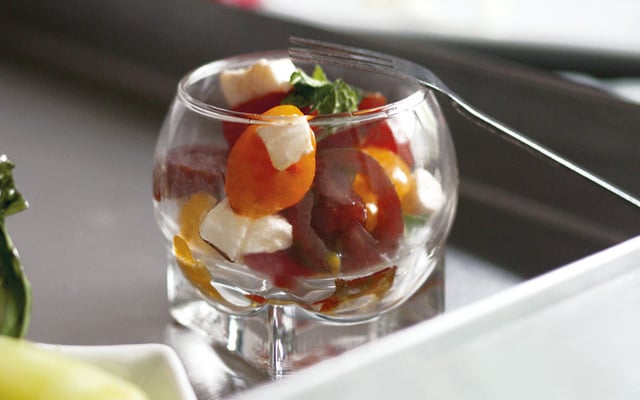 Duo de tomates cerises et mozzarella