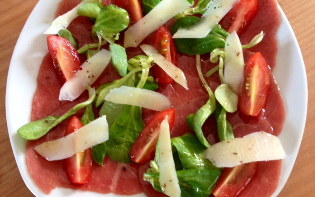 Carpaccio de bœuf à ma façon