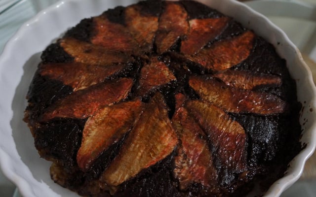 Tatin de rougets à la tapenade