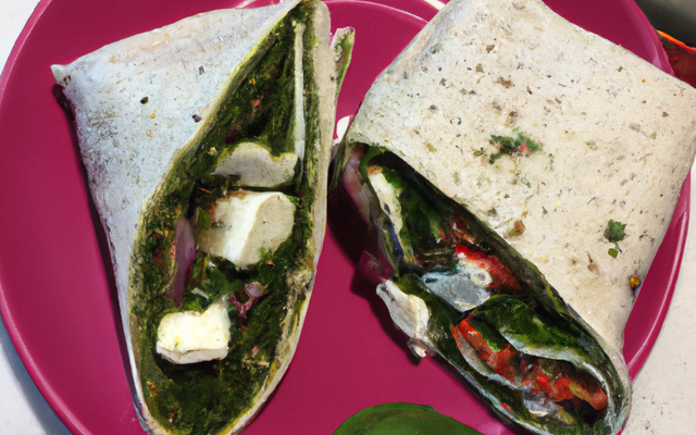 Wrap pesto et chèvre