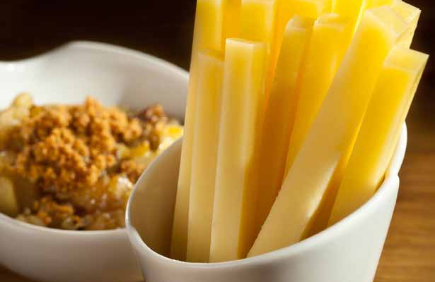 Frites de Comté et chutney au spéculoos