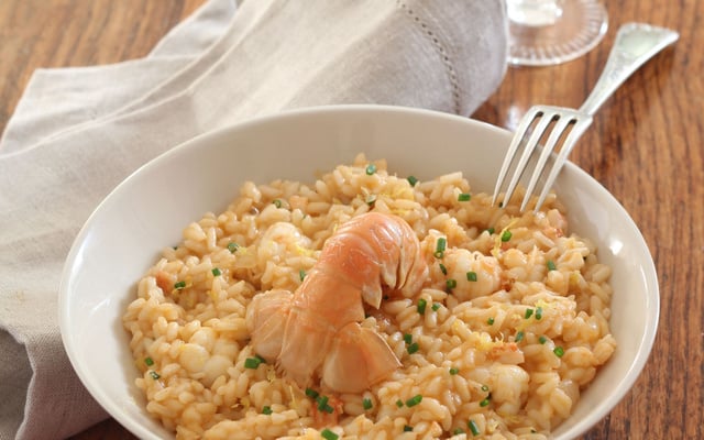 Risotto de langoustines (Risotto agli scampi)