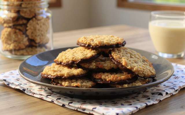 Biscuits Suédois aux flocons d’avoine et au chocolat
