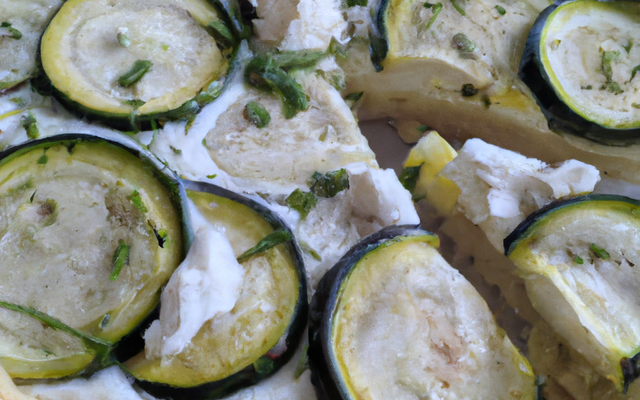 Tarte au chèvre et courgettes