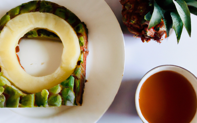Petite charlotte au thé vert et ananas