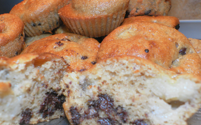 Muffins choco-noisette-banane