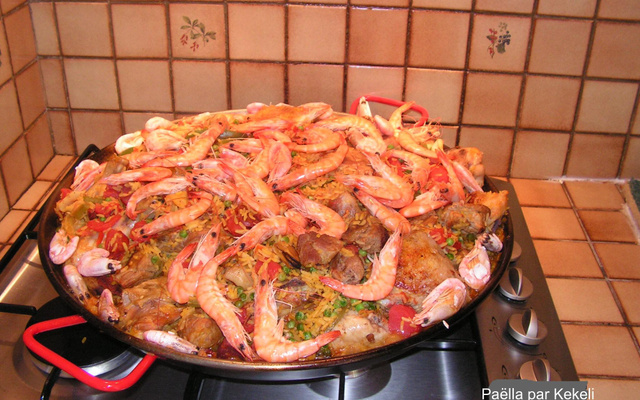 Paëlla aux travers de porc