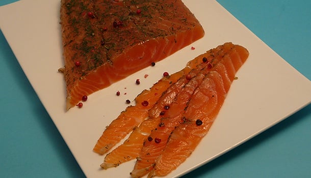 Saumon Gravlax à la vodka