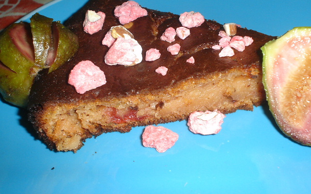 Gâteaux aux pralines roses et figues