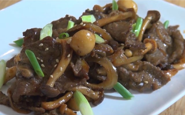 Émincé de bœuf à la Coréenne