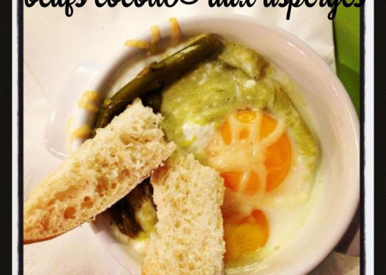 Œufs cocotte aux asperges