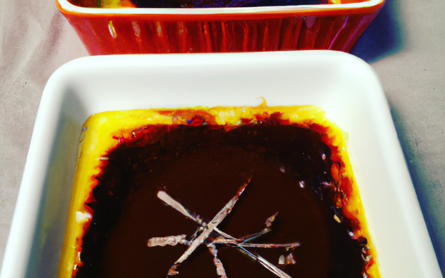 Crème brûlée au chocolat noir