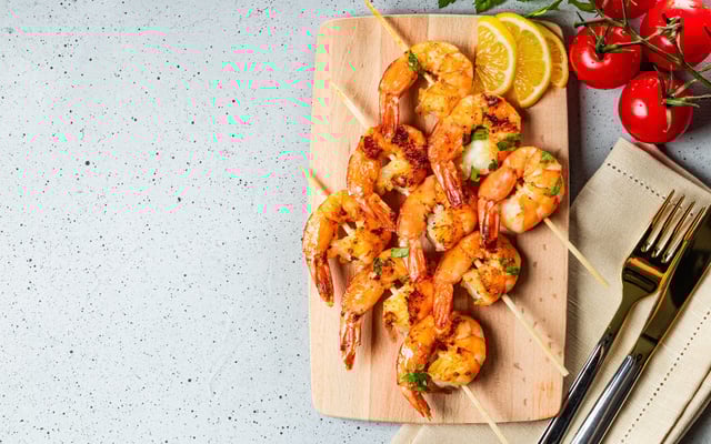 Crevettes au barbecue