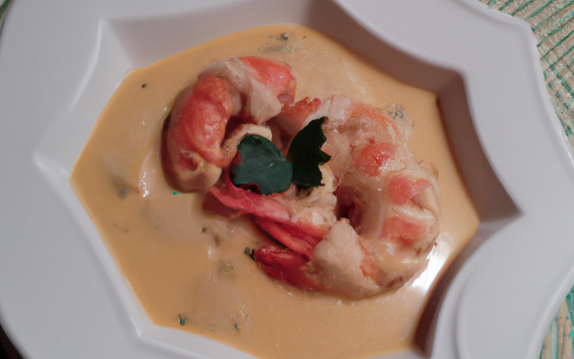 Chapon à la bisque de homard