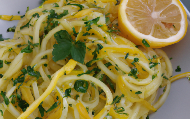 Linguini au citron
