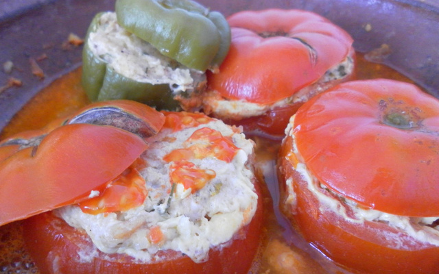 Tomates farcies à la dinde
