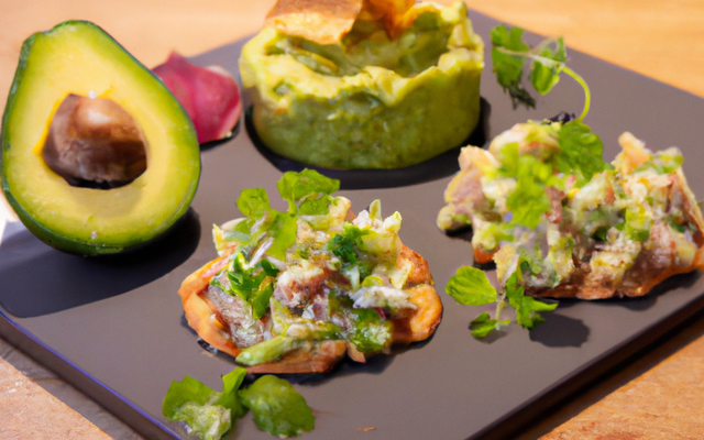 Tartare de daurade à l'avocat, crème battue à la coriandre