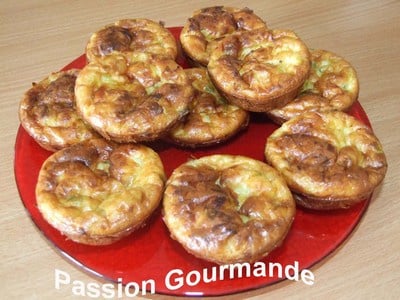 Muffins aux poireaux