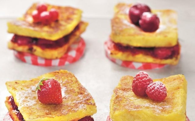 Pain perdu brioché aux 4 Fruits Rouges
