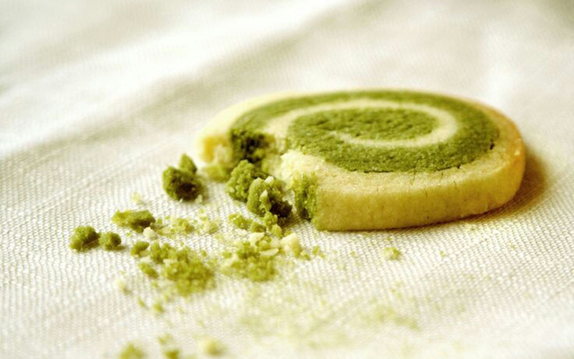 Sablés escargot au matcha