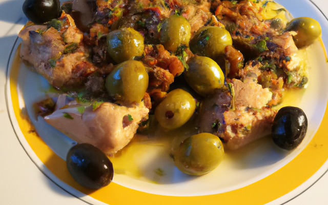 Poulet aux olives aux 1001 saveurs