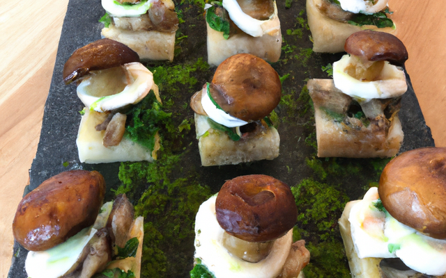 Cèpes amuses apéros