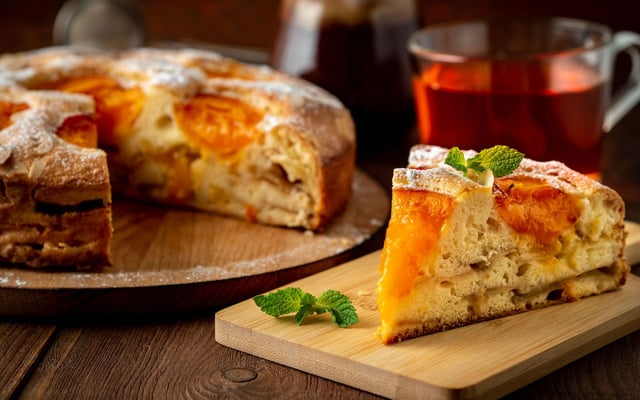 Gâteau moelleux aux abricots