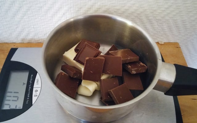 Fondant cœur chocolat