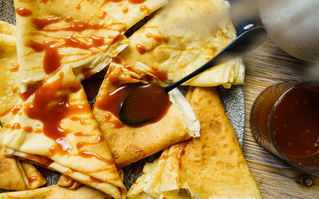 Crêpes caramel beurre salé