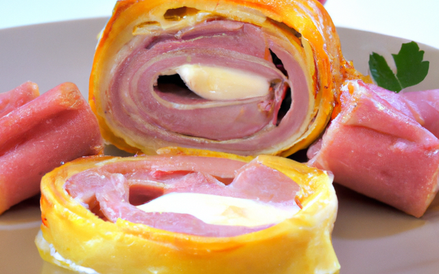 Rôti farci au jambon et reblochon