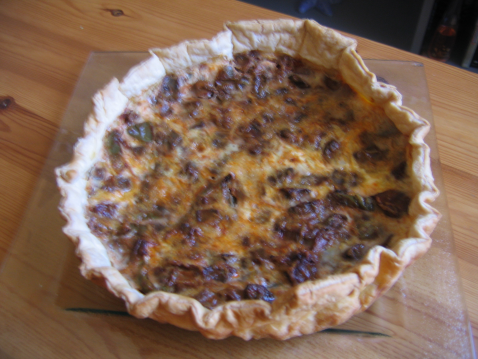 Tarte aubergines et courgettes