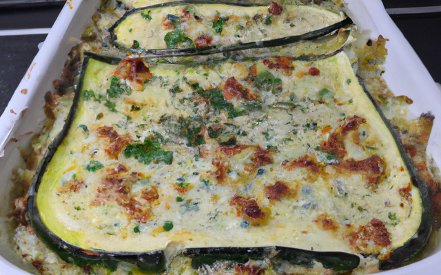 Gratin de courgettes à la brandade
