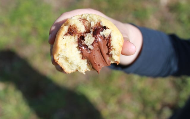 Muffins au cœur coulant de Nutella