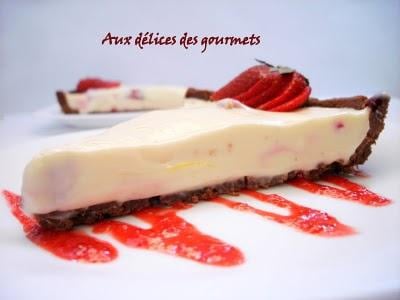 Tarte crémeuse aux fraises