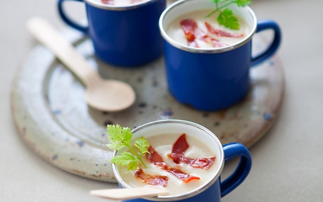 Velouté de chou-fleur au chorizo