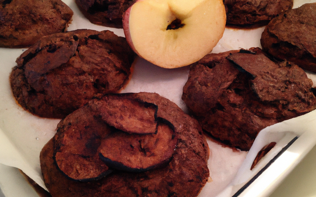 Pomme au four aux cookies au chocolat