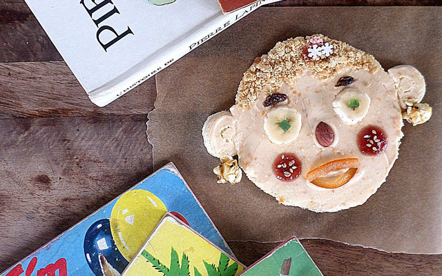 Tartine sucrée comme un bonhomme