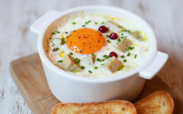 Oeufs cocotte de Noël
