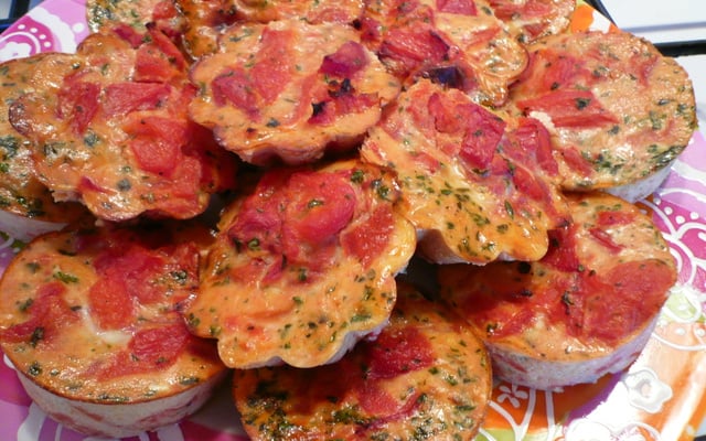 Flans tomate poivrons
