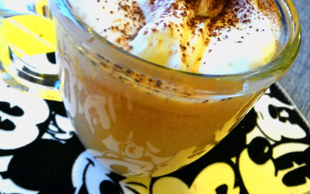 Cappuccino au potiron et son sablé au pain d'épices