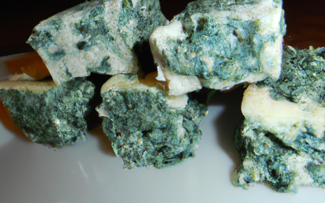 Briques roquefort épinards