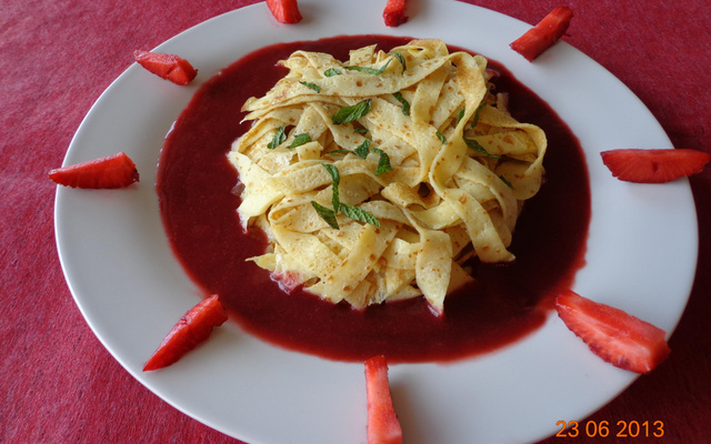 Pasta crêpe et sa bolo-fraise