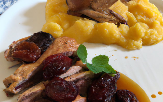 Chapon au crémant et foies de canard